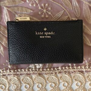 Kate Spade Black Leather Clutch